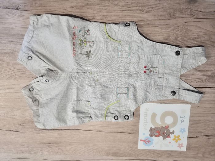 Salopette short beige, Orchestra, 9 mois