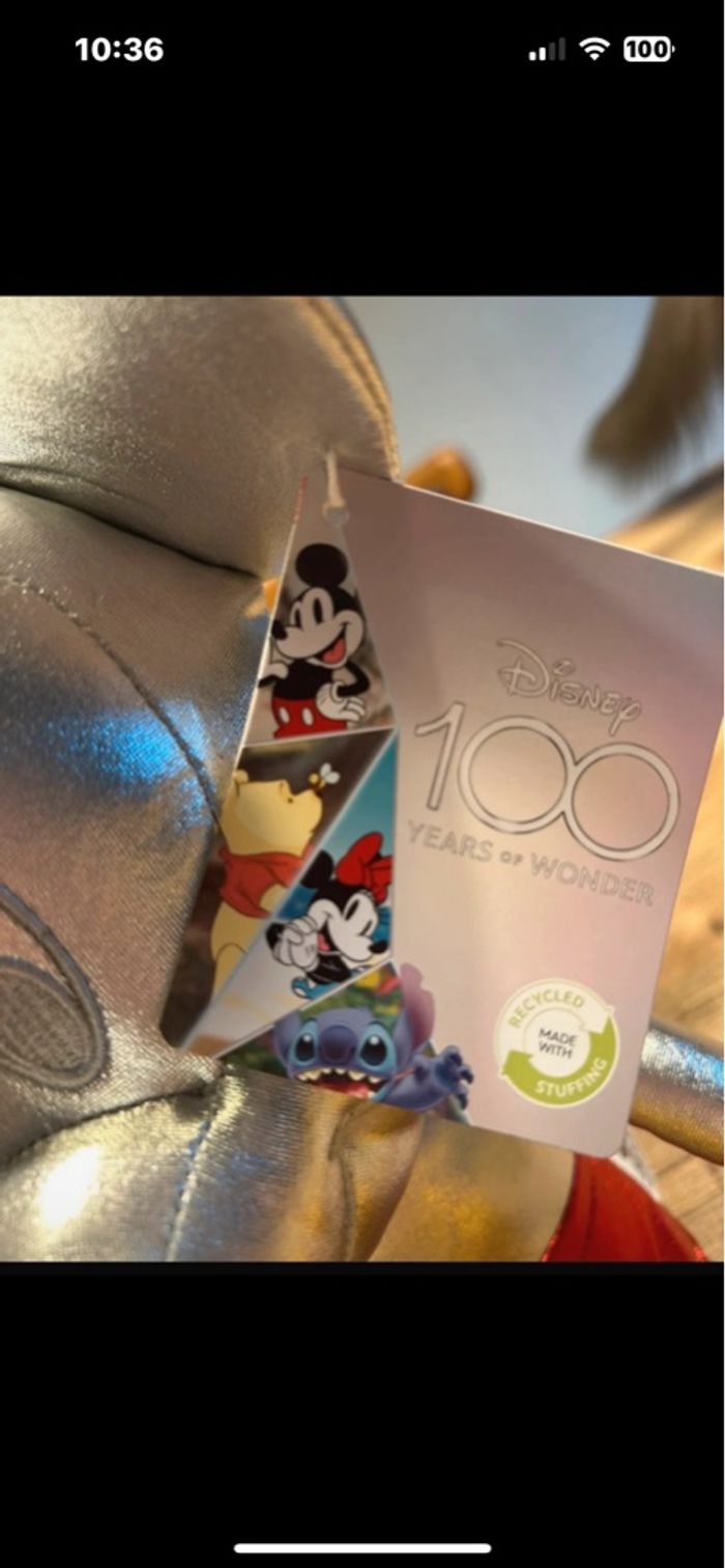 Peluche Mickey 100 ans - photo numéro 3