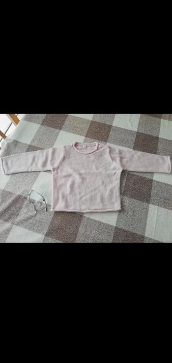 Pull rose manches longues 6 mois