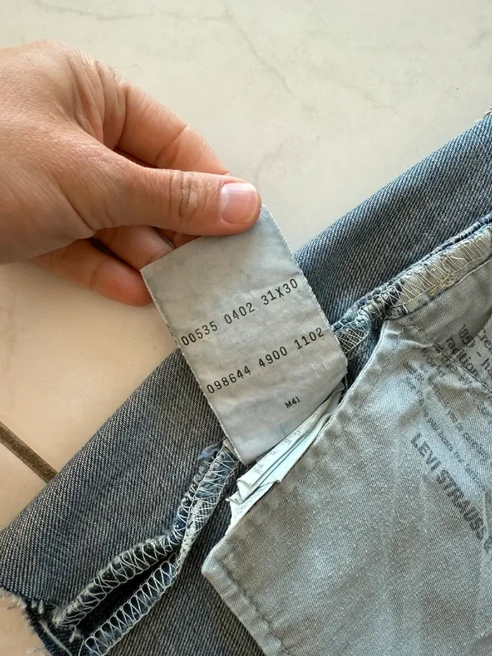 Short en jean Lévis 535 denim vintage USA taille 36 top état - photo numéro 14