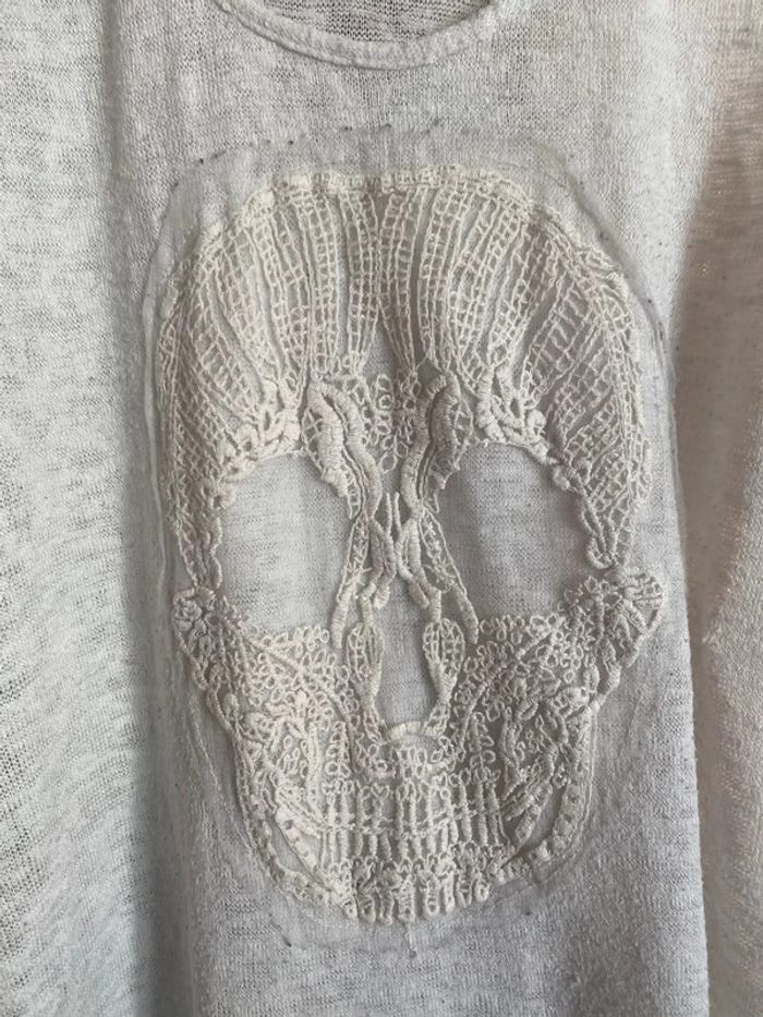 Débardeur blanc marque camaïeu taille 38 - photo numéro 2