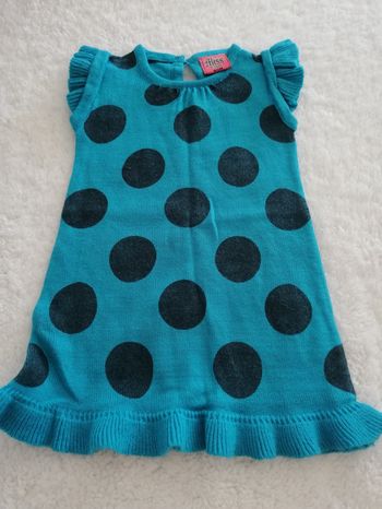 Robe bleu miss cutie fille 1 mois