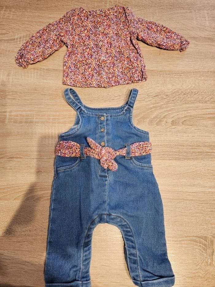 Ensemble salopettes bb 3 mois - photo numéro 3