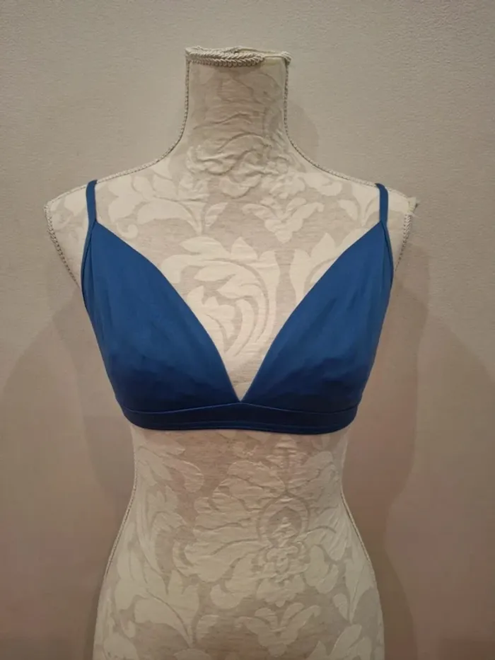 Haut de maillot de bain bleu petrol canard trimph taille 90 C - photo numéro 2