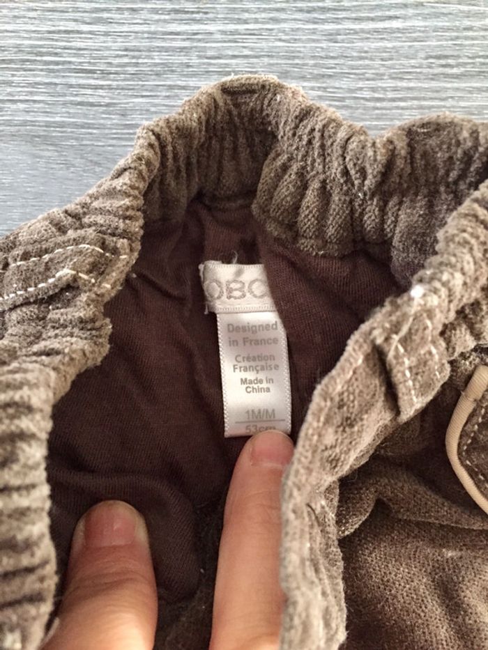 Pantalon Okaidi 1 mois pour garçon - photo numéro 2