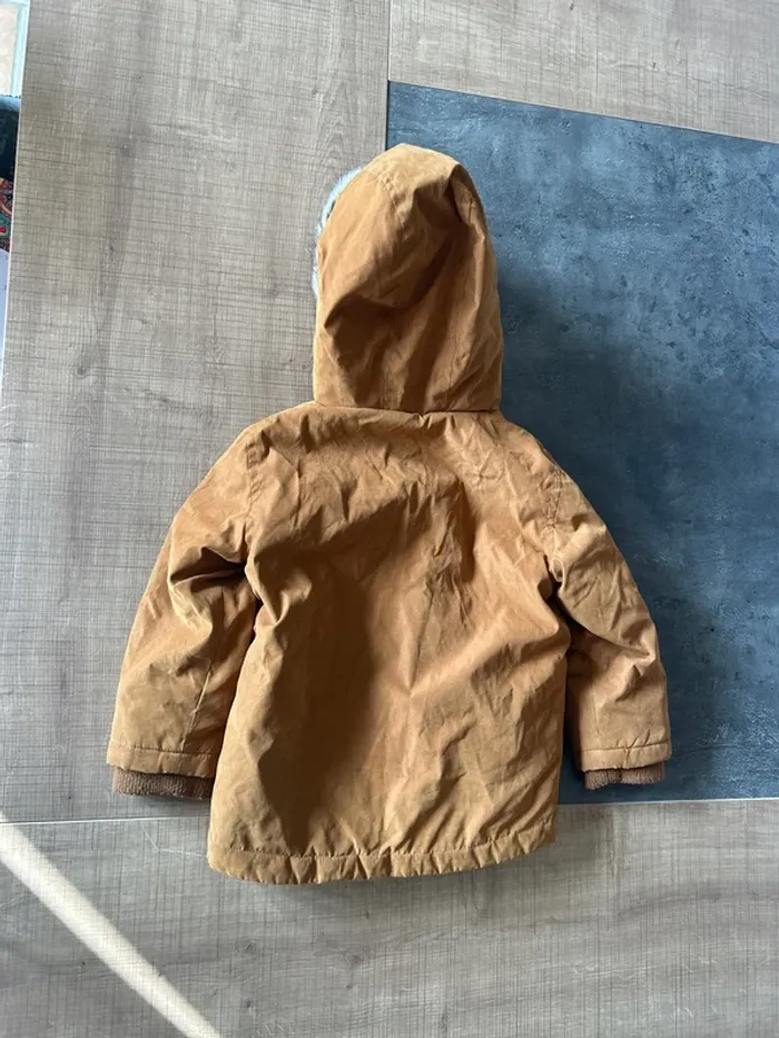 Manteau, parka bébé garçon, gémo, 24 mois, marron - photo numéro 3