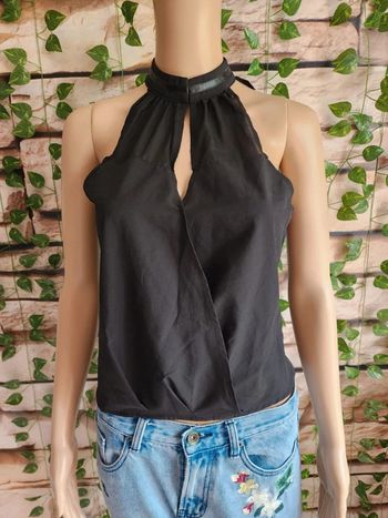 🌸Blouse noire collier Haoyouduo Taille 38🌸