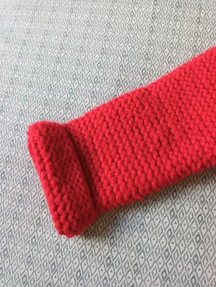 Veste manteau chaude en tricot années 70 - photo numéro 5