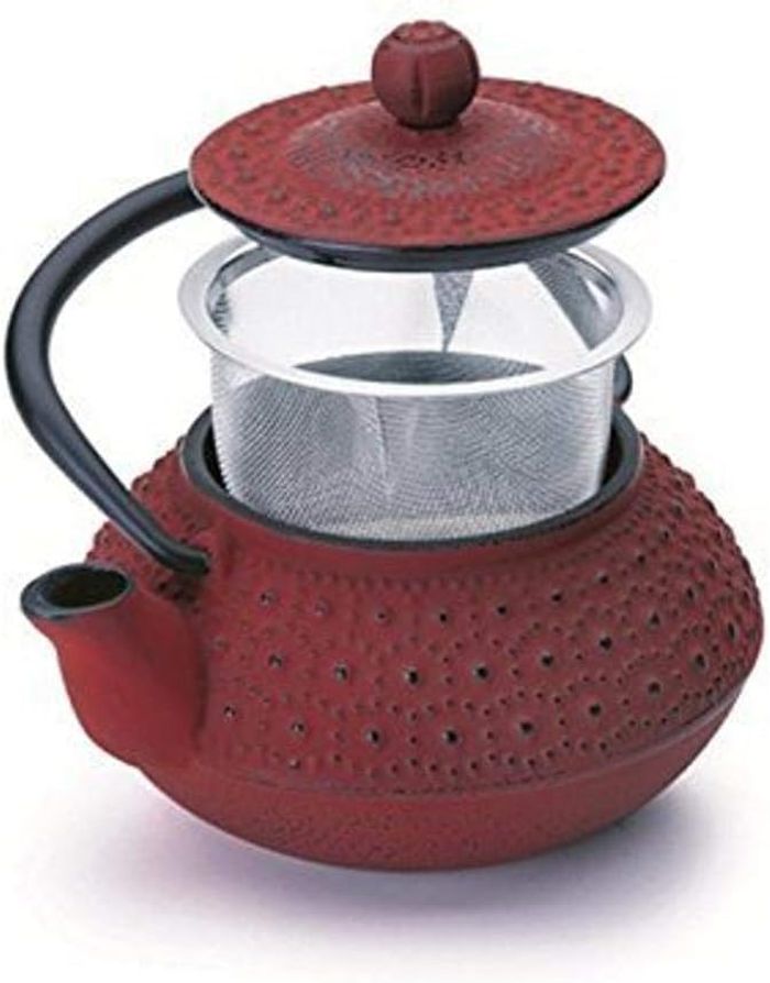 Théière en Fonte Hanoï, 0,3 Litre, Intérieur Émaillé, Compatible avec les Plaques à Induction