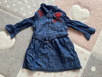 Robe en jean à fleurs Orchestra 2 ans