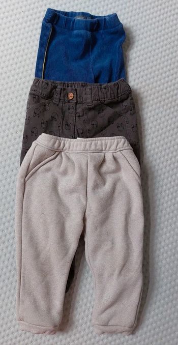 Lot de 3 pantalons.80cm