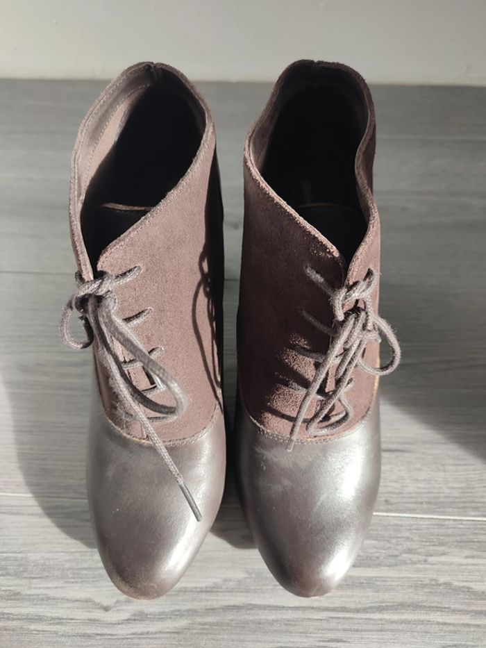Bottines marrons pointure 40 - photo numéro 2