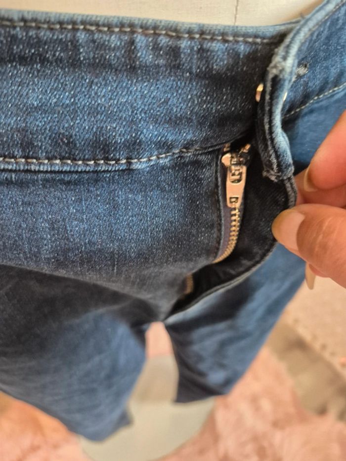 💕Jolie jean slim taille haute cropped femme T44 Mosquitos💕 - photo numéro 5