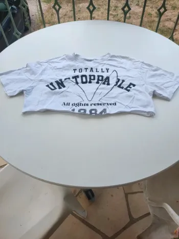 Superbe t-shirt crop top tally weijl