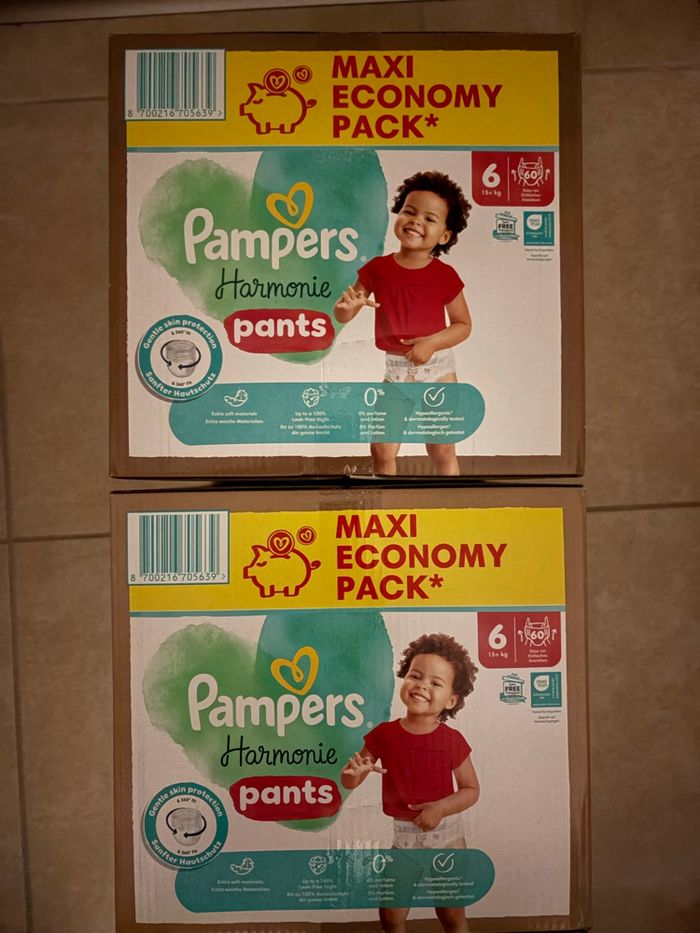 Couches Pampers Harmonie Taille 6 Neuf