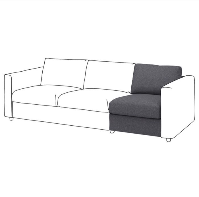 Module Vimle 1 place housse Gunnared gris PAs D’ENVOI - photo numéro 3