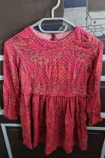 Robe à motifs manches longues 8ans