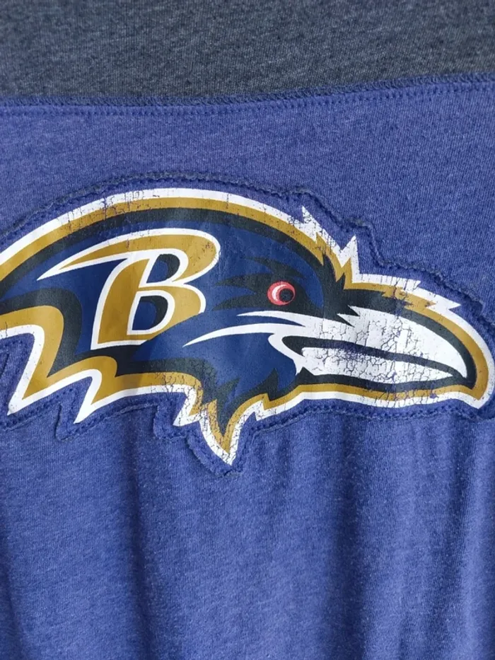 Tee shirt manches longues NFL Baltimore 14 / 16 ans (XL) - photo numéro 2