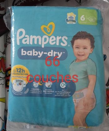 Couches Pampers taille 6 