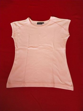 T-shirt  rose extensible manches courtes taille M 38