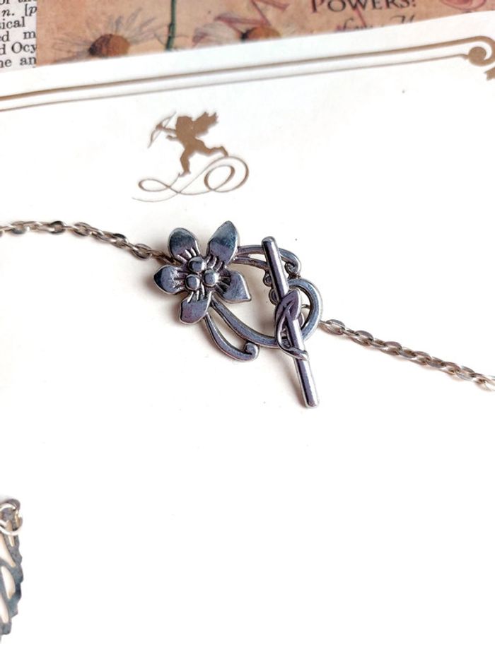 Magnifique collier sautoir avec pendentif médaillon fée - photo numéro 5