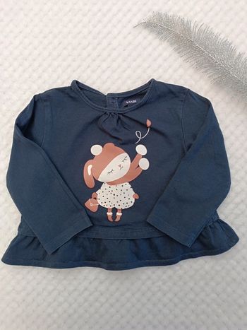 🔸T-shirt bleu marine Kiabi – 18 mois 🔸