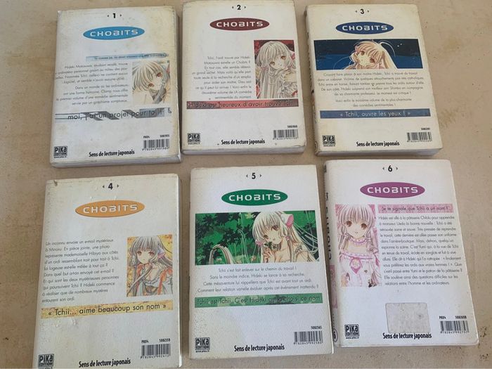 Lot 6 mangas Chobits tome 1 à 6
