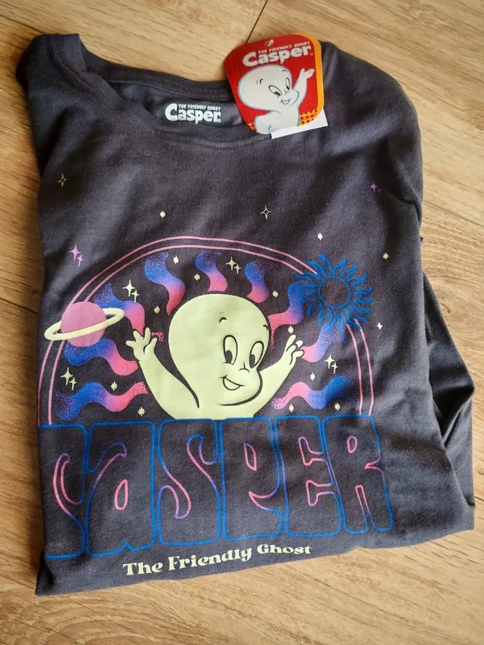 Manche longues Casper phosphorescent halloween - photo numéro 2