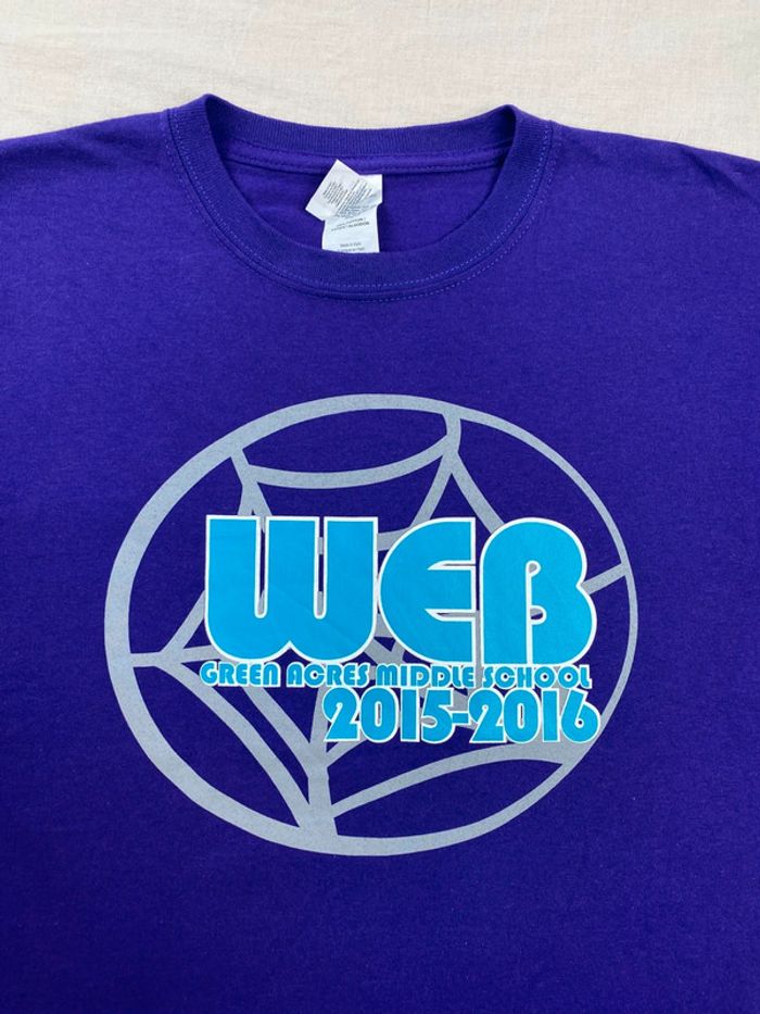 T-shirt imprimé sport USA, homme, été, Violet L - photo numéro 2