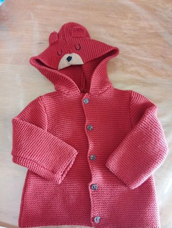 Gilet laine tape a l'oeil