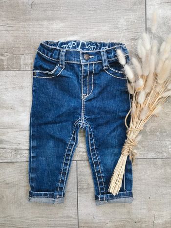 🌺 très jolie Jean gap 12/18 mois bleu denim pantalon