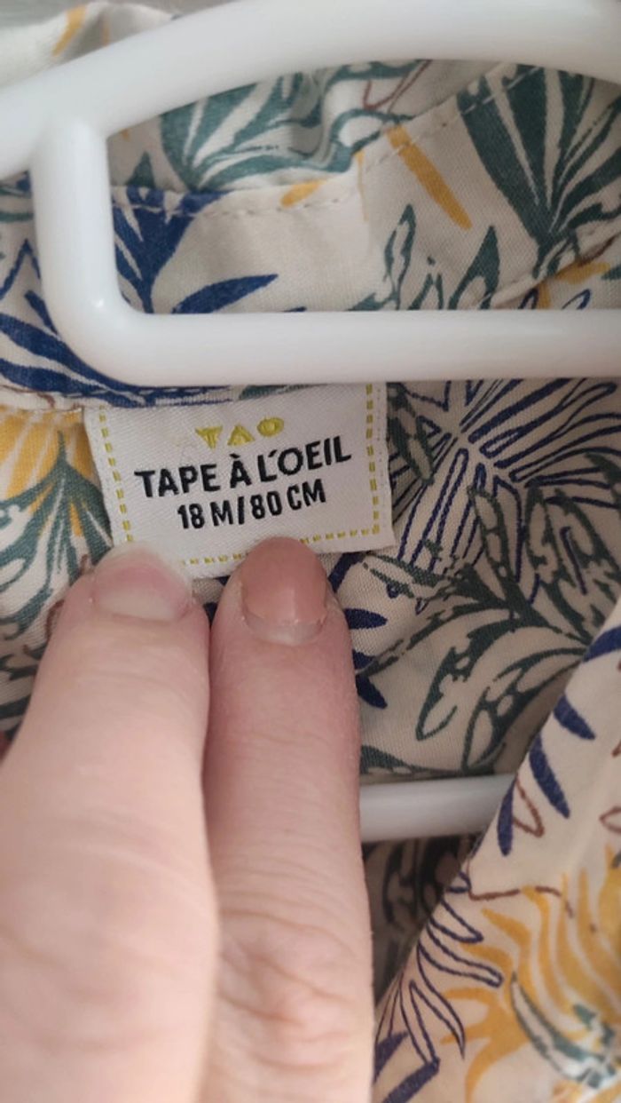 Chemise tape à l'oeil 18 mois - photo numéro 3