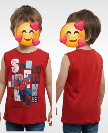 Débardeur Rouge imprimé spiderman marvel garçon 3 Ans
