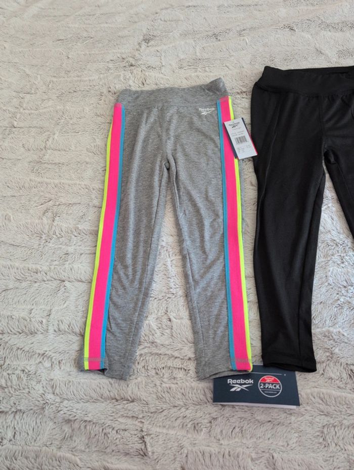 Lot de 2 leggings Reebok 5/6 ans neuf - photo numéro 2