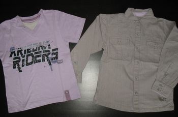 ENSEMBLE 3 PIÈCES GARÇON : JEAN + CHEMISE + TEE SHIRT MC "IN EXTENSO" - 5 ans - n°02