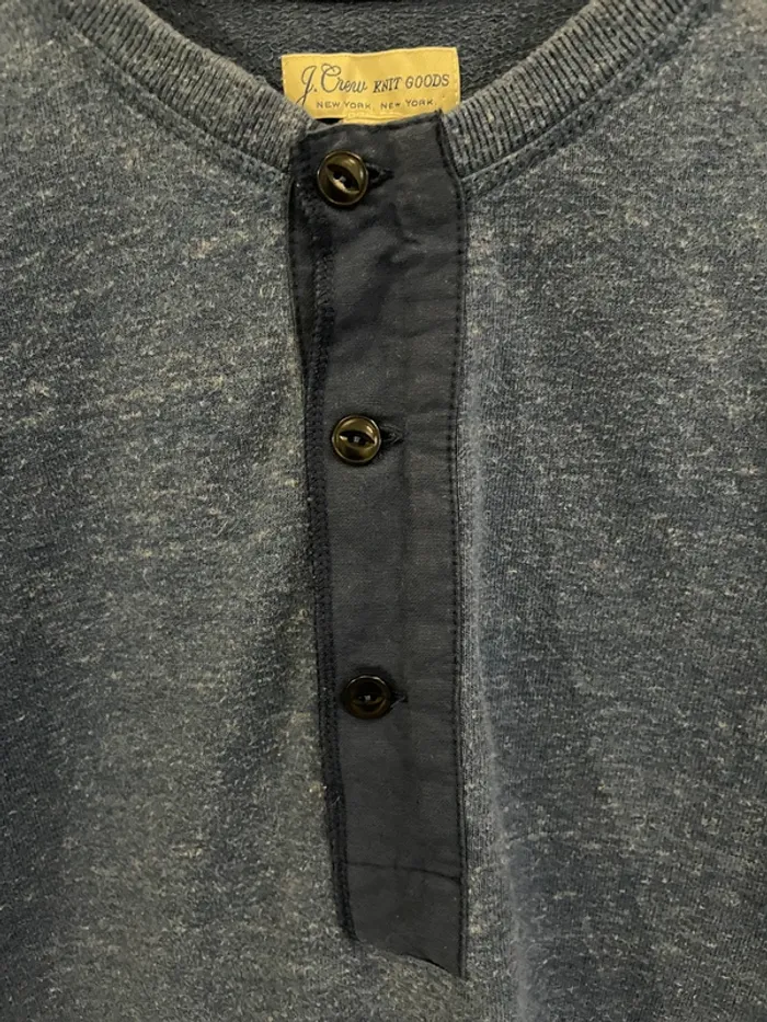Buttoned crewneck pullover J.Crew Knit Mens L - photo numéro 2
