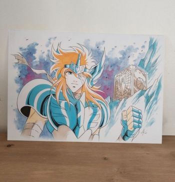 Ex-libris de hyoga chevalier du cygne