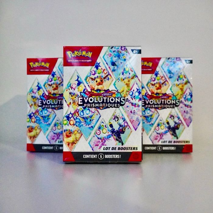 Lot 3 Bundles Évolutions Prismatiques - EV 8.5 - Coffret Pokémon Neuf - FR