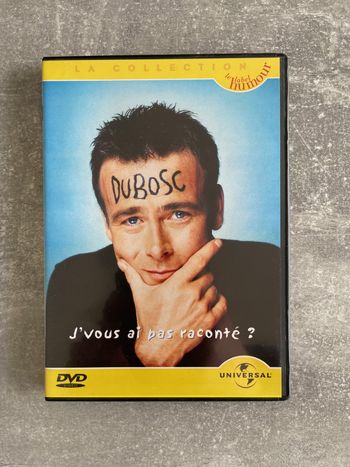 DVD spectacle humour, comique Franck Dubosc, j'vous ai pas raconté ? en français.