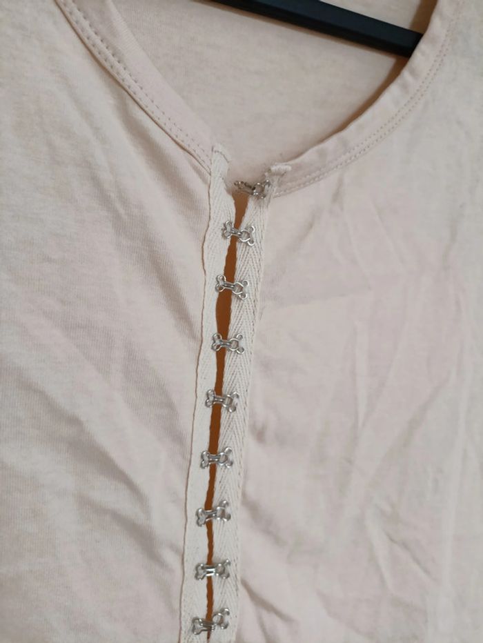 Blouse ample beige à basque Zara, taille S - photo numéro 6