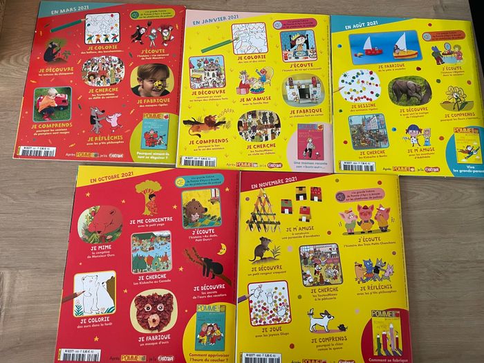 Lot de 5 revues pomme d’api - photo numéro 2