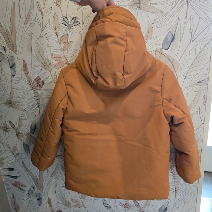 Parka veste fourrure mi-saison gemo 4 ans camel grise - photo numéro 6