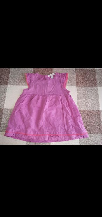 Robe sans manches rose 6 mois kitchoun