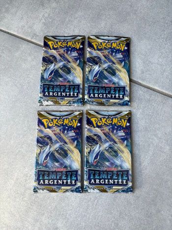 Pokémon 4 Booster EB12 Tempête argentée Lugia Épée et Bouclier neuf scellé fr
