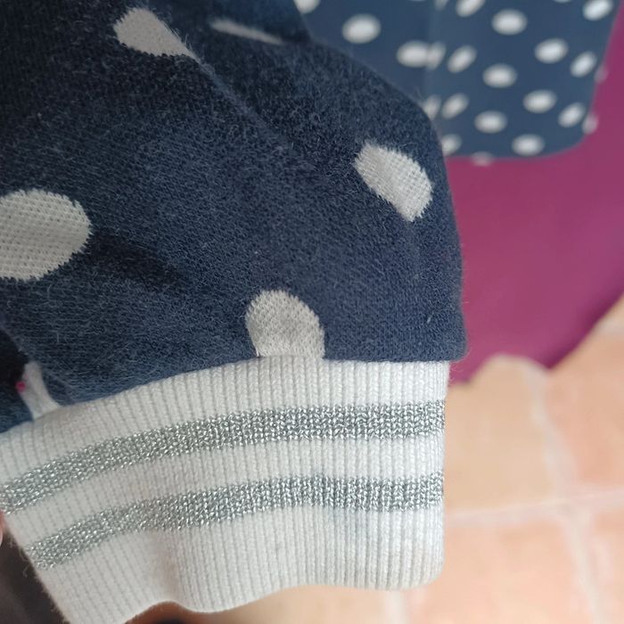 Robe Petit Bateau 6 ans noire à pois blanc - photo numéro 6