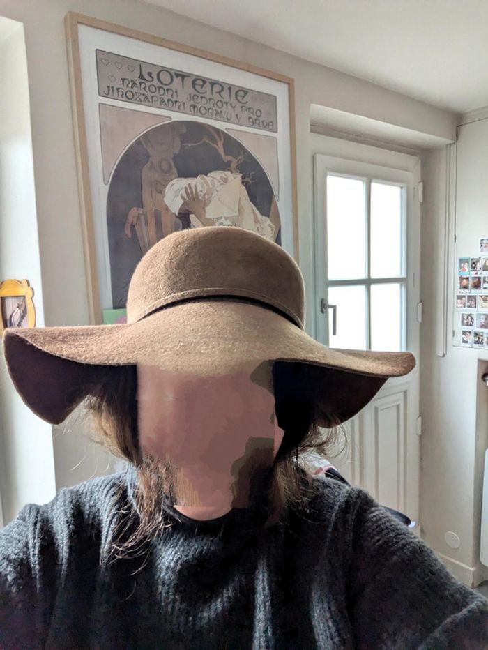 Capeline chapeau marron laine somewhere très jolie - photo numéro 6