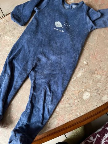 Pyjamas velours 12mois 74cm