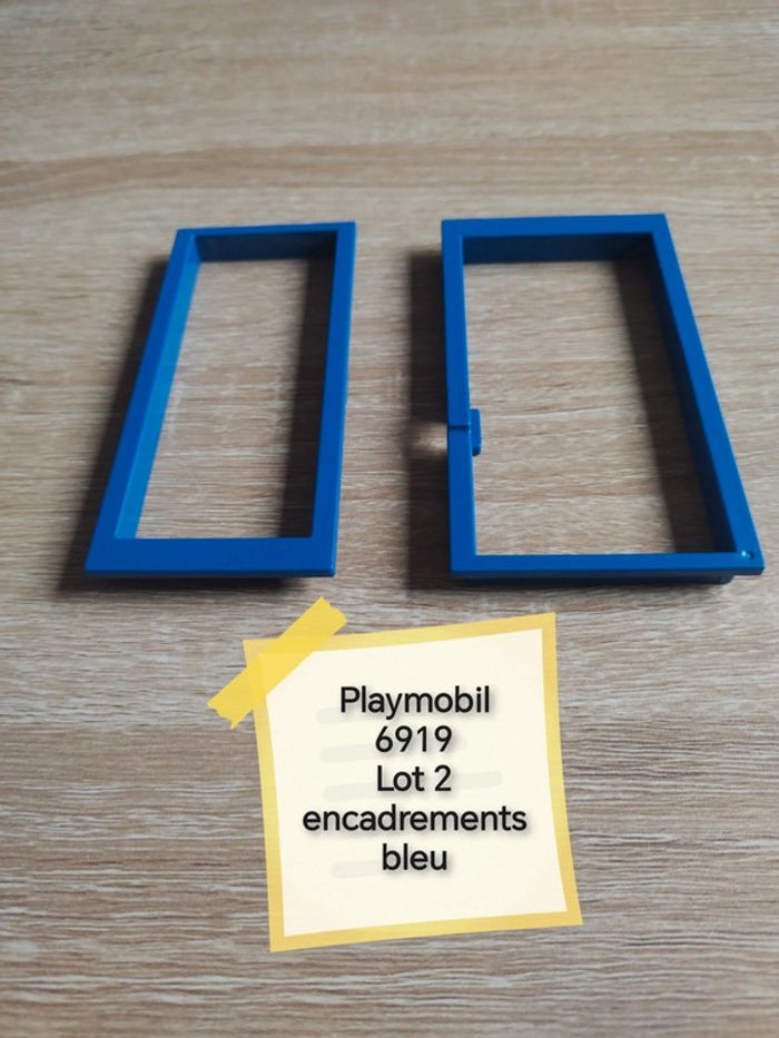 Playmobil 6919 lot 2 encadrements bleu
