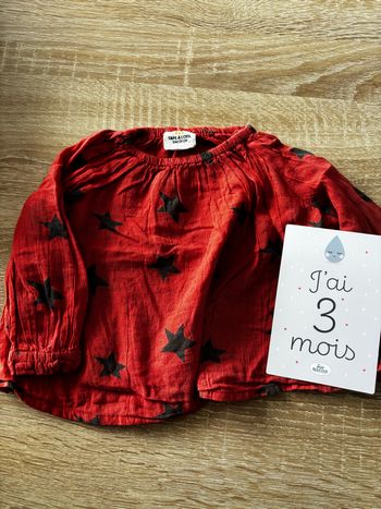 Blouse étoile TAPE À L’œil t.3m
