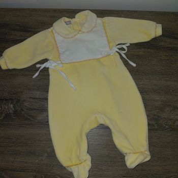 Vert Baudet  - pyjama coton velours jaune taille 50
